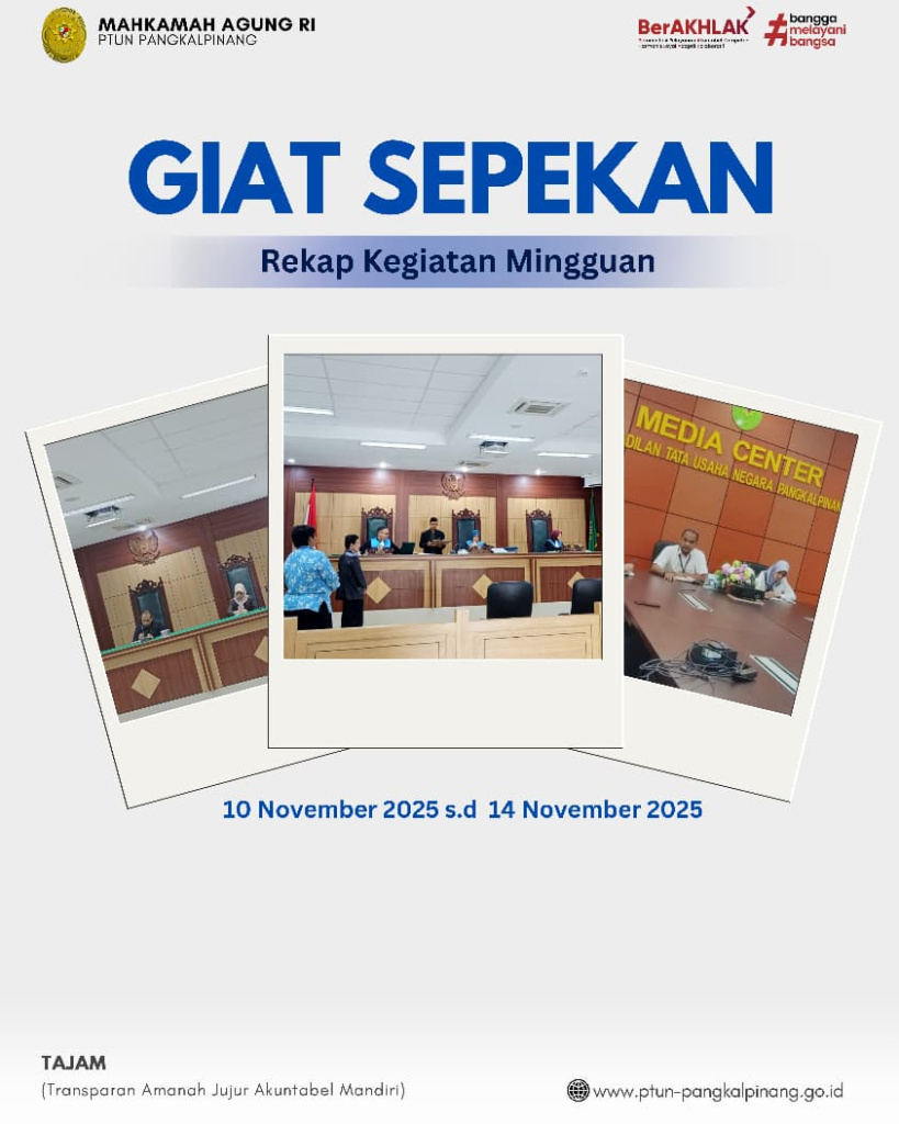 GIAT SEPEKAN PTUN PANGKALPINANG (10–14 NOVEMBER 2025)