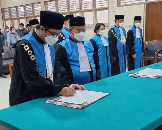 Pengambilan Sumpah Jabatan & Pelantikan Ketua PTUN Pangkalpinang di PT TUN Medan